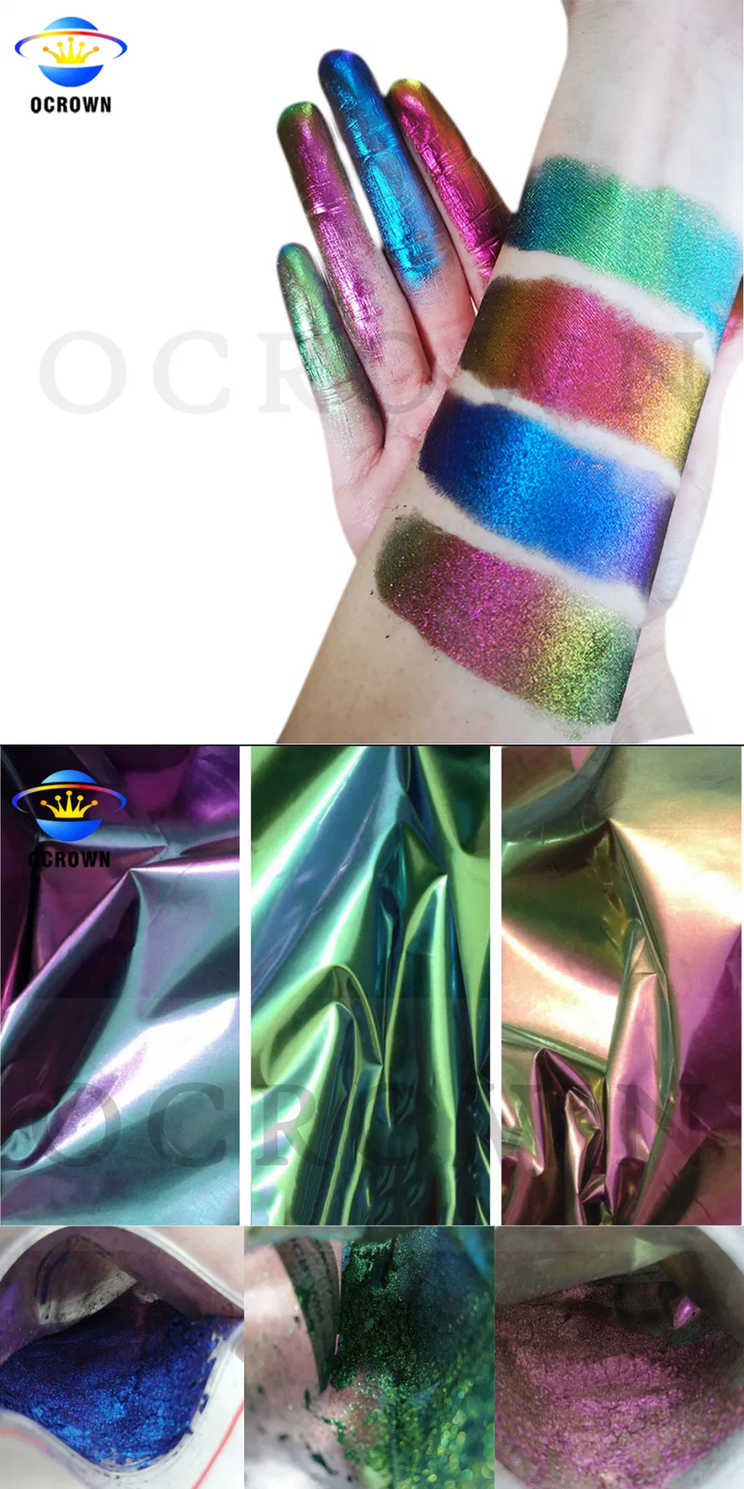 Hot Sale Chameleon Pearlescent Pigment Color Changing Eyeshadow Powder Shimmer Pigment